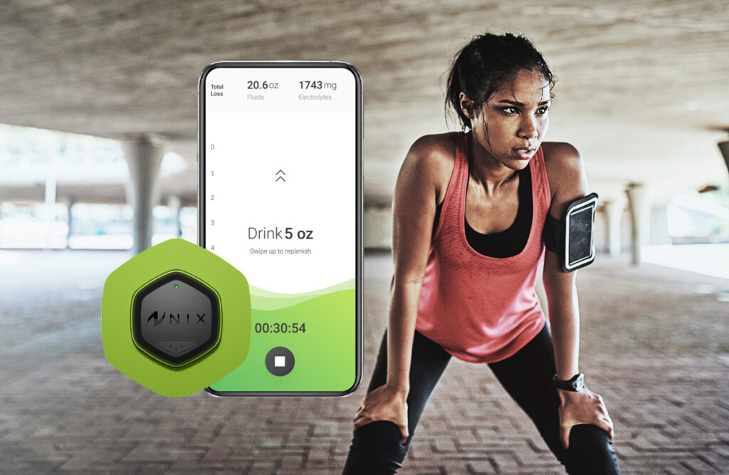 First biosensor to provide real-time sweat data launched by Nix The award-winning Hydration Biosensor analyses athletes' sweat to improve performance and safety