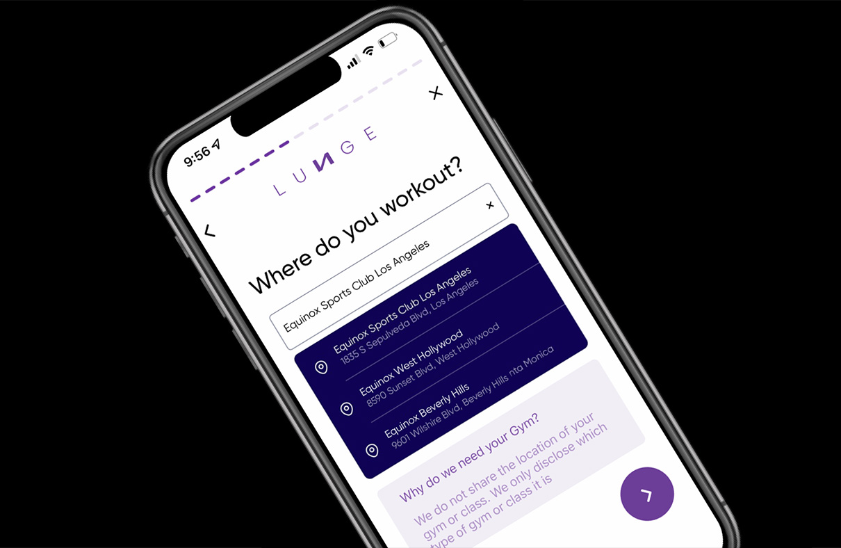 Lunge – the new gym match dating app